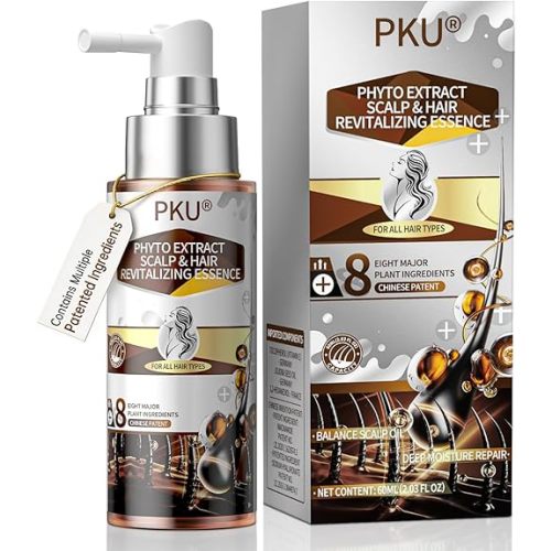 PKU Hair Growth Spray - Biotin & Rosemary Hair Serum, Men & Women 60ML