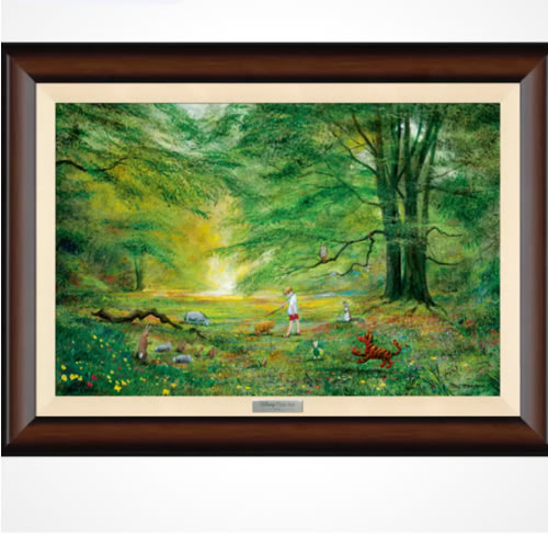 Winnie the Pooh ''The Knighting of Pooh'' by Peter & Harrison Ellenshaw Framed Canvas Artwork – Limited Edition | Disney Store
