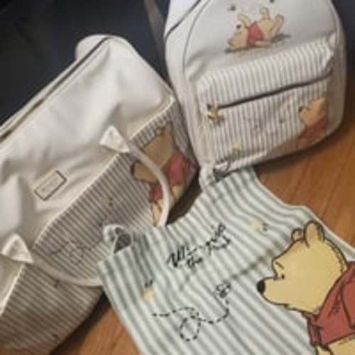 Primark set- Disney Winnie the Pooh weekender bag, backpack and tote.