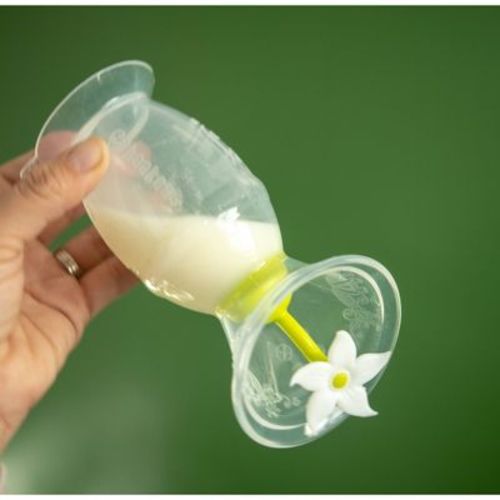 Haakaa Breast Pump With Suction Base And Orange Flower Stopper - 5oz : Target