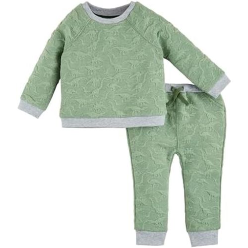 Mud Pie Baby Mud Pie Baby Quilted Dino Outfit