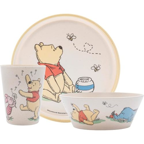 Zak Designs Disney Winnie the Pooh Kids Dinnerware Plate Bowl & Tumbler