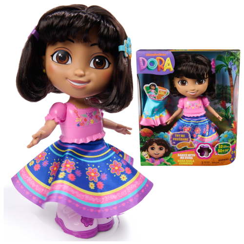 Dora the Explorer, Dance with Me Dora, Interactive Dancing Doll with Music & Bilingual Phrases for Kids 3 and up