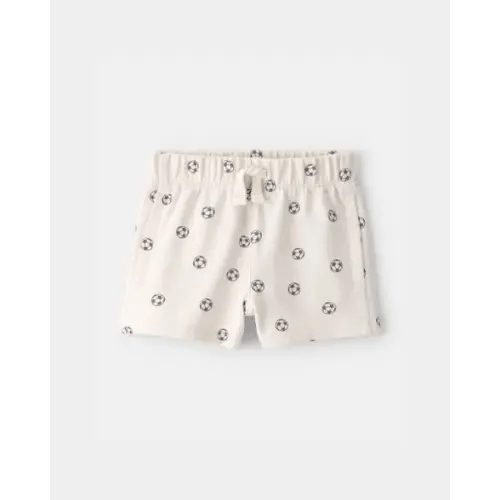 Baby Soccer French Terry Shorts - Ivory | Carter's