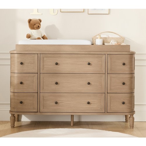 Aubrey 9-Drawer Dresser & Topper Set (56w x 19d")