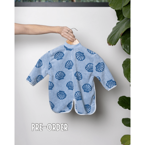 {PRE-ORDER} TerryTots™ Long Sleeve - Blue Shell – Looma Co