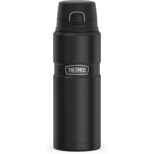 THERMOS Stainless King Vacuum-Insulated Drink Bottle, 24 Ounce, Matte Black