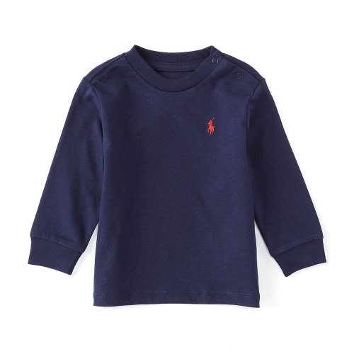 Ralph Lauren Baby Boys Long Sleeve Basic T-Shirt