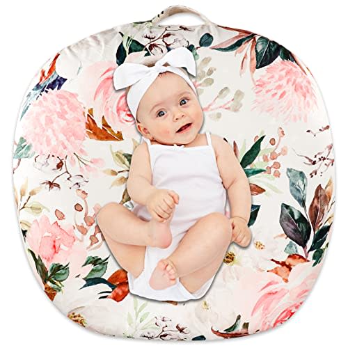 Newborn Lounger Cover Removable Cover Ultra Soft Comfortable Lounger Slipcover Removable Cover for Infant Lounger Pillow, (Lounger not Included)