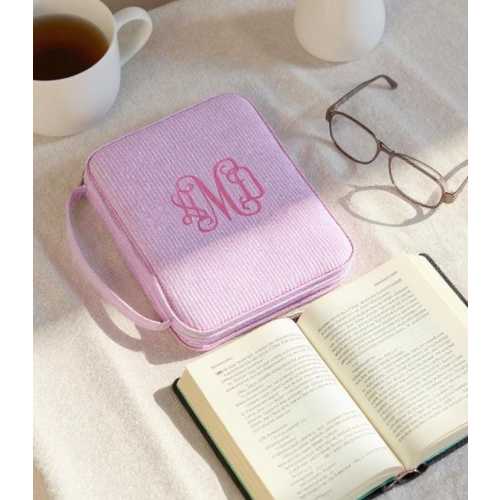 Bible cover personalized with embroidered monogram or name religious gift