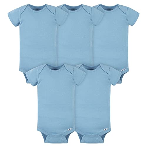 Gerber baby-girls 5-pack Solid Onesies Bodysuits