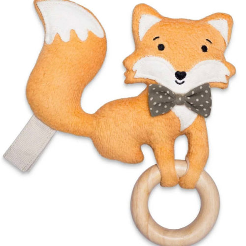 Organic Plush Teething Toy – Fox