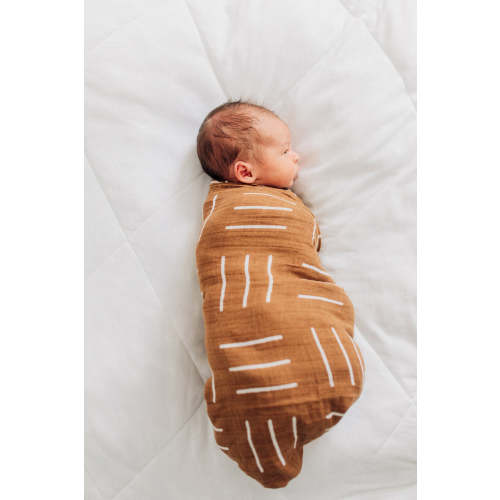 Mustard Mudcloth Muslin Swaddle Blanket | 100% Cotton | Baby Essentials Default Title