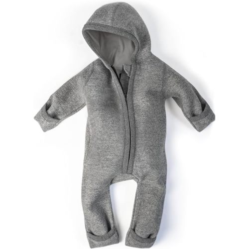 Ehrenkind® WOOLEN JUMPSUIT for Infants and Kids, Warm infant One-Piece made of natural virgin wool with zipper