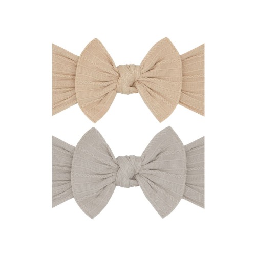 Assorted 2-Pack Sweater Bow Headbands