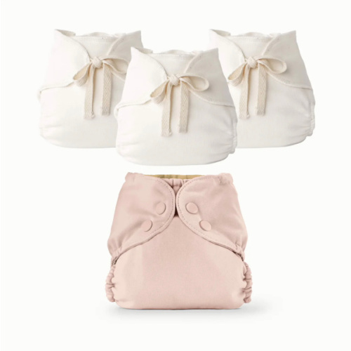 Esembly Organic Cloth Diaper Bundle – Size 1, Blush