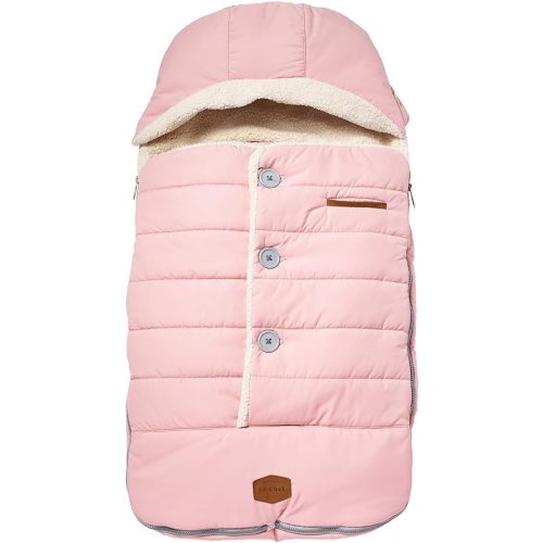 JJ Cole Bundle Me Winter Toddler Car Seat Cover and Bunting Bag - Urban - Weather Resistant Baby Carrier Cover - Stroller Accessories and Winter Baby Essentials - Blush Pink