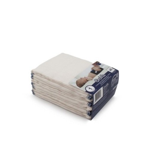 GroVia viscose of Bamboo Prefold Cloth Diapers  - Size 1 : Newborn Beige