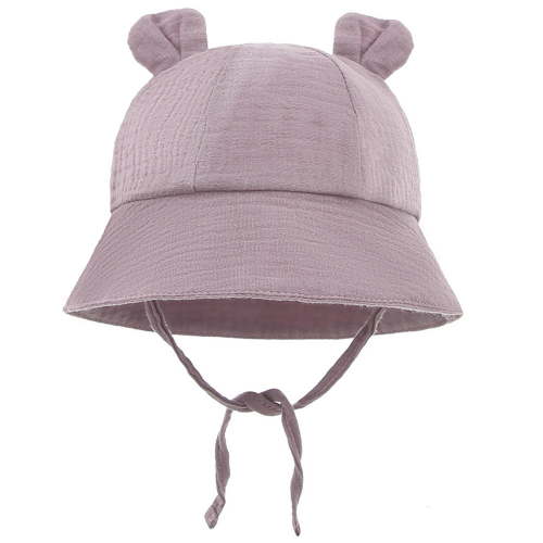 Akiihool Bucket Hats for Kids Baby Sun Hat UPF 50+ Sun Protective Toddler Bucket Hat Summer Kids Beach Hats Wide Brim Outdoor Play Hat for Boys Girls Purple,3-12 Months