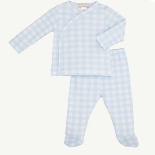 Cameron Cross-Front Set - Buckhead Blue Gingham