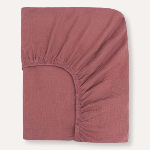 Rose Organic Muslin Cotton Crib Sheet