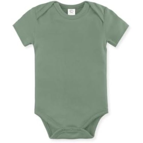 Colored Organics Unisex Baby Organic Cotton Short Sleeve Bodysuit