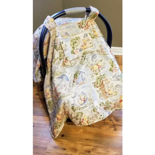 Winnie the Pooh Cover / Add a Window / Infant Carrier Cover Tent