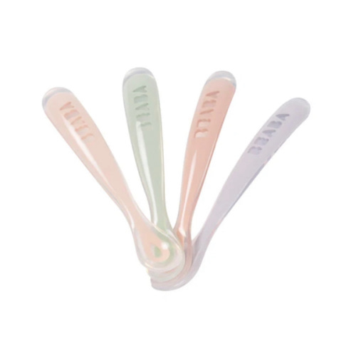 First Stage Silicone Spoon in Cotton Candy, Set of 4 | Over The Moon