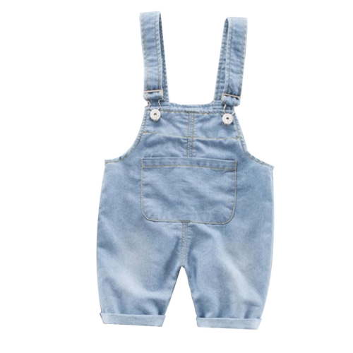 Huanglei Pants Kids Jean Solid Trousers Baby Girl Denim Boy Suspender Clothes Toddler Boys Pants Casual Trousers