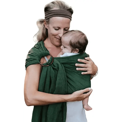 Nalakai Luxury Ring Sling Baby Carrier, Soft Linen Blend Baby Sling, Baby Wrap, Wear Your Little One Close to Your Heart, Comfort, Style