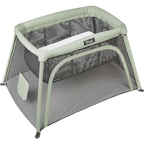 Babymoov Moov & Comfy 3-in-1 Travel Crib & Pack and Play, Lightweight Baby Playpen, Portable Play Yard and Infant Bassinet (Certified for Overnight Sleep US & Canada)