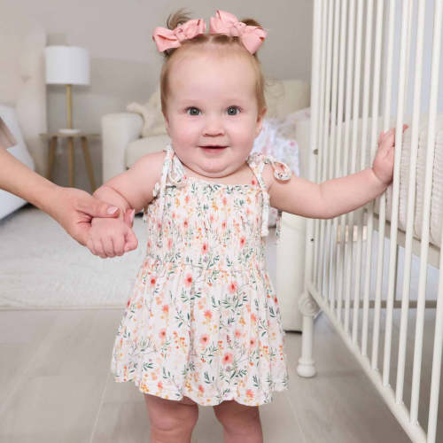 Smocked Twirl Bodysuit | Winnie's Wildflowers