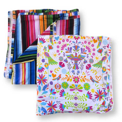 Bamboo Serape Swaddle Blanket | Ultra-Soft Newborn Muslin Wrap – Filigree Home Decor