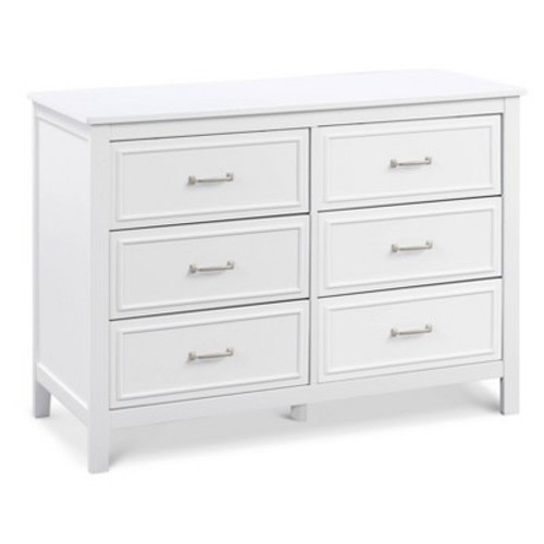 DaVinci Charlie 6-Drawer Double Dresser, Color: White
