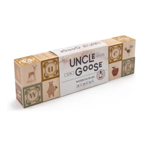 Uncle Goose Watercolor ABC Blocks - Made in The USA