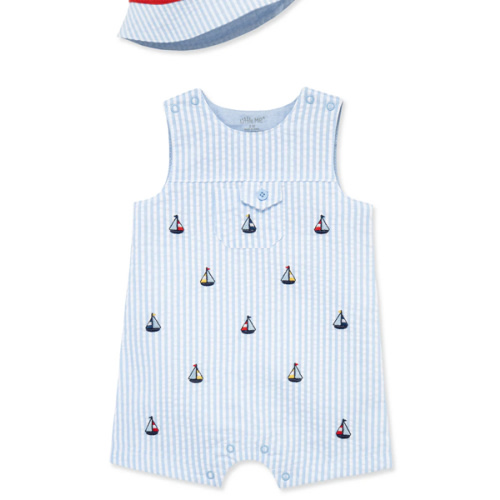 Sailboat Woven Sunsuit & Hat