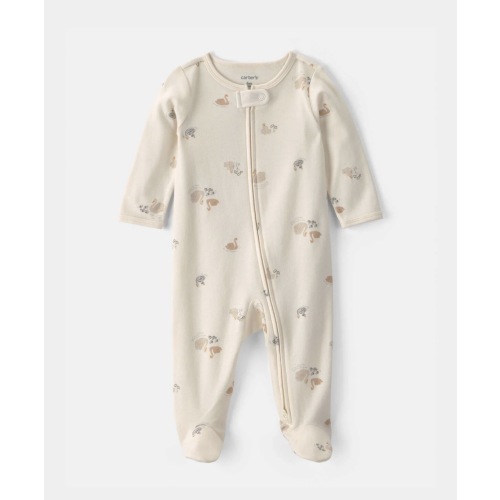 Baby Girl Swan Sleep & Play Pajamas - Cream | Carter's 6M