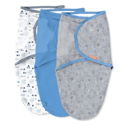 SwaddleMe Original Swaddle Wrap 0-3 Months - Dino Time S/M 3pk
