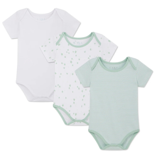 LAKE | Baby | Pima Cotton Pajamas | Parisian Green Baby Bodysuit Bundle