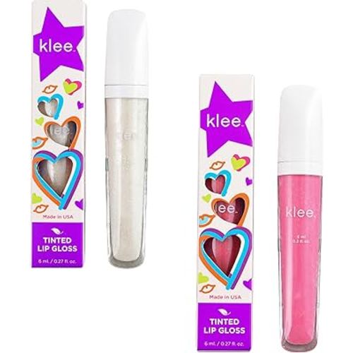LunaStar Klee Flavored Lip Gloss Bundle. Perfect for kids and tweens. Gentle and Non-Toxic. Made in USA. (Brighton Ensemble/Vail Tempo)