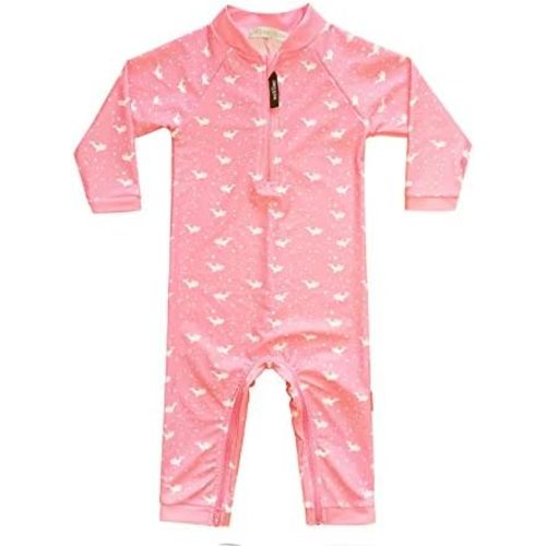 weVSwe Baby Girl Toddler Rash Guard Swimsuit Sun Protection Beachwear Zipper Bathing Suit 0-3 Years