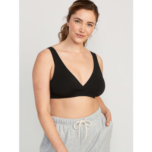 Maternity Cross-Front Cotton Nursing Bralette