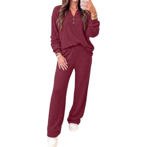 RUMIA Lounge Sets for Women Cozy 2 Piece Fall Sweater Outfits