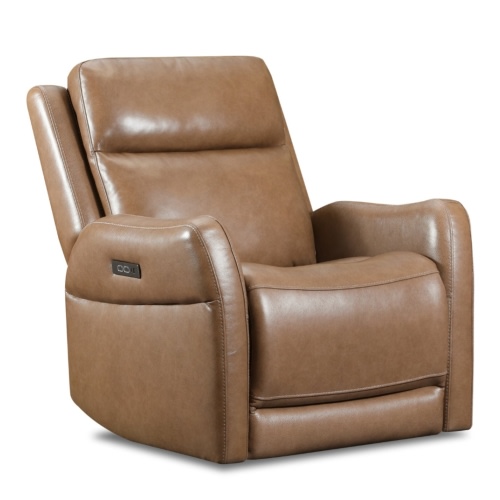 Southern Motion Garland Power Swivel Glider Recliner in Liverpool Chestnut