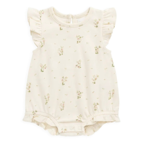 Organic Cotton Adrienne Playsuit - Josepha Egret Small – Jamie Kay USA