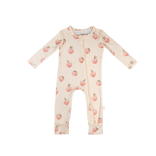 Zippered Romper (Peachy) – Snuggle & Slumber