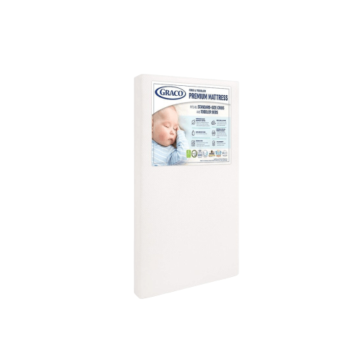 Graco Premium Foam Crib And Toddler Bed Mattress, White