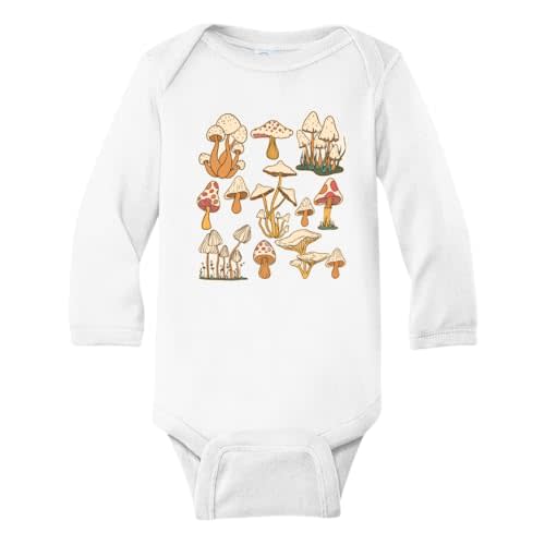 Mushrooms Fungus Baby Bodysuit, Newborn Outfit, Baby Clothes, Gift for Children