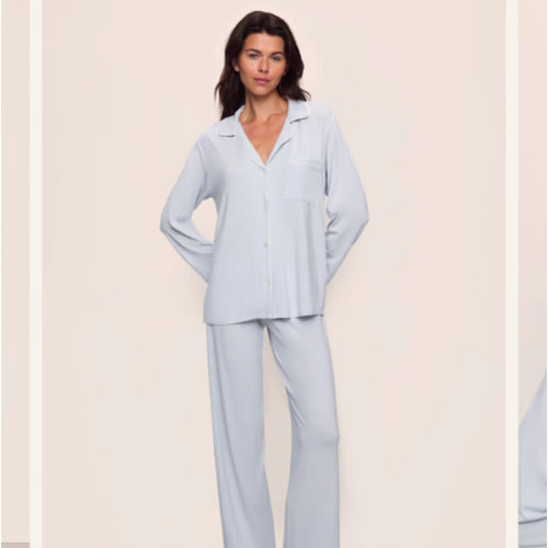 Gisele TENCEL™ Modal Long PJ Set – Ice Blue, Large