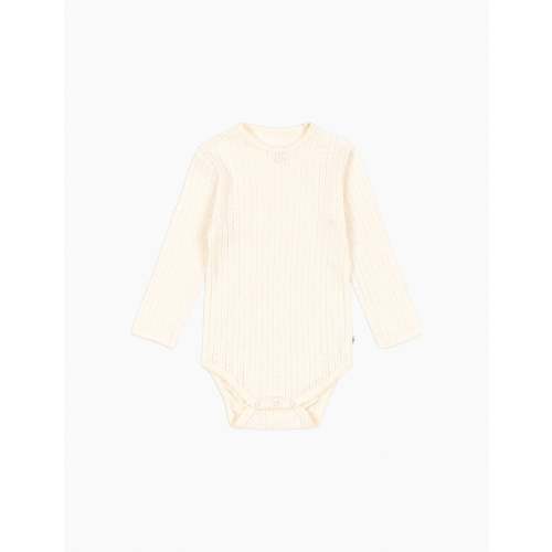 Pointelle Minnie Bodysuit in Antique White